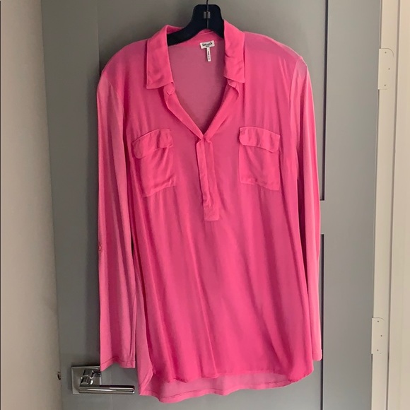 Splendid Pink Long Sleeve Tee - Picture 1 of 6